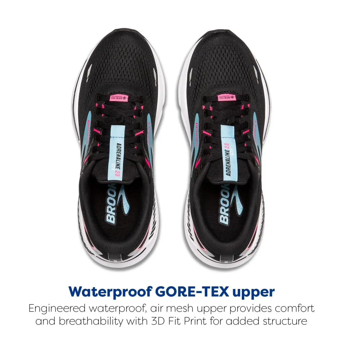Brooks shoes - 120413-082 - 120413-082 - Black/Knockout Pink/Aqua (UPC: 195394493429) 2