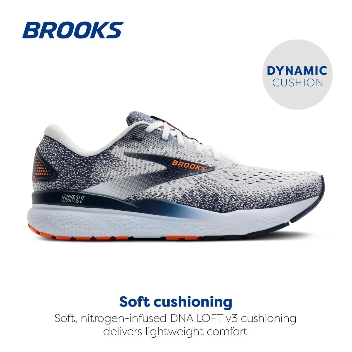 Brooks shoes - Brooks Ghost 16 - Ghost - 110418-1D-130 - White (UPC: 195394592092) 0