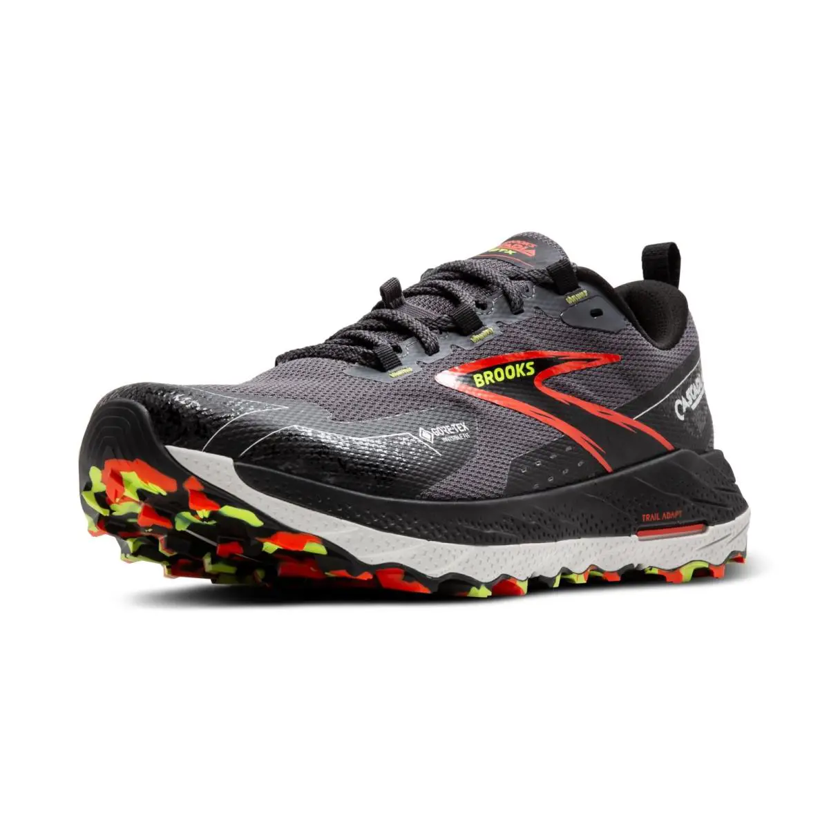 Brooks Men’s Cascadia 18 Gtx Waterproof Mountain Trail Running Shoe - Blackened