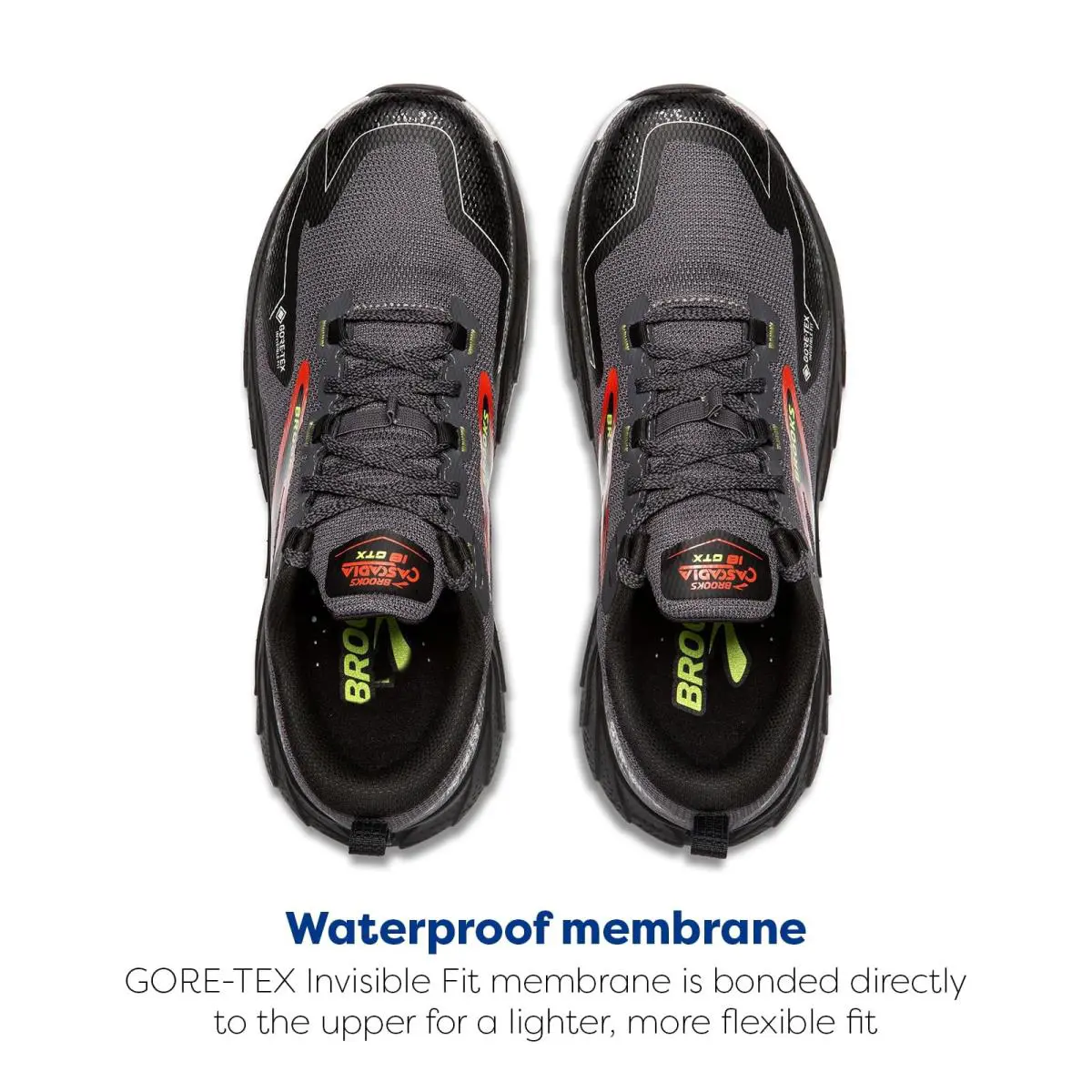 Brooks shoes - 110427-016 - 110427-016 - Blackened Pearl/Black/Tomato (UPC: 195394499117) 2