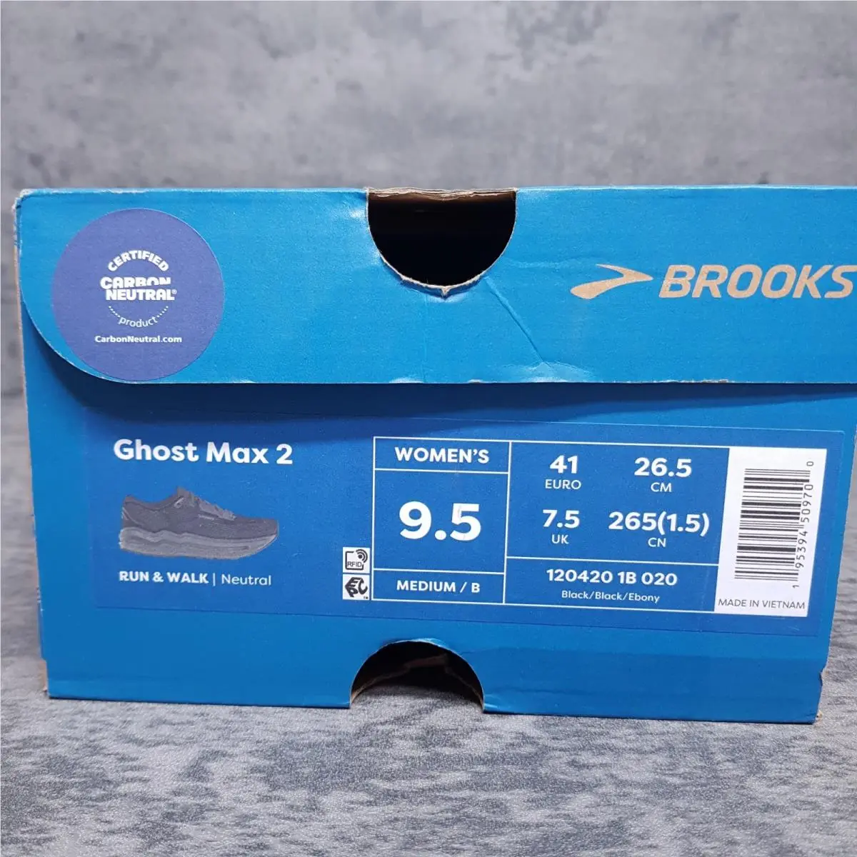 Brooks shoes - Brooks Ghost Max 2 - Ghost Max - 120420-1B-020 - Black 5