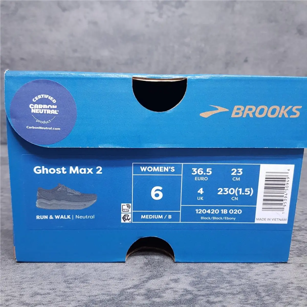 Brooks shoes - Brooks Ghost Max 2 - Ghost Max - 120420-1B-020 - Black 5