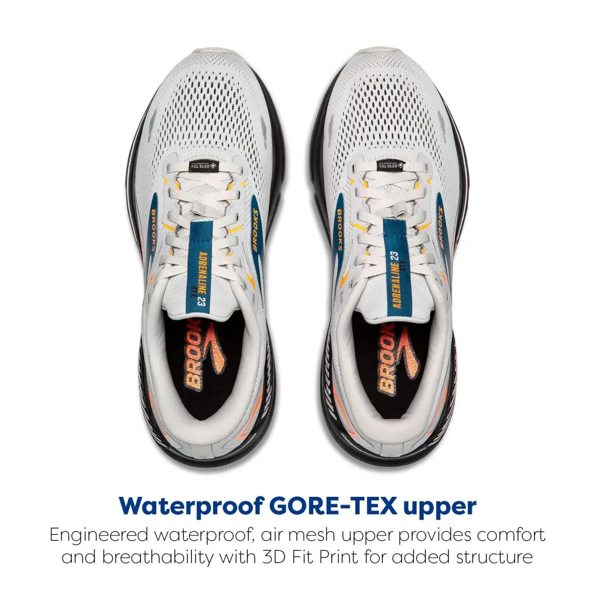 Brooks shoes - Brooks Adrenaline GTS 23 GORE-TEX - 110424-1D-071 - Gray (UPC: 195394493306) 3