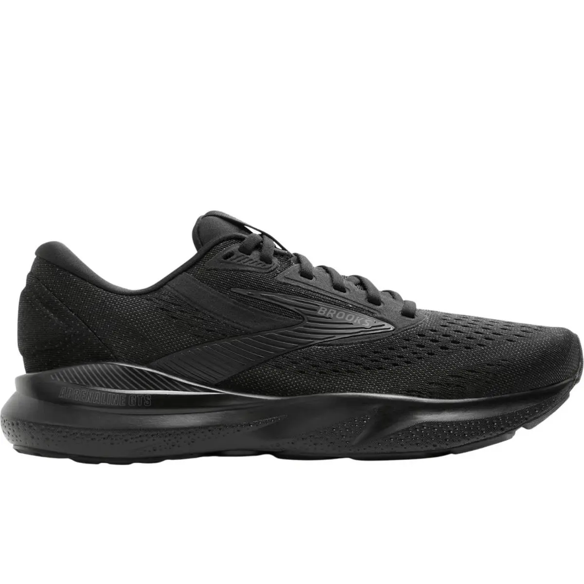 Mens Size 8.5 - Brooks Adrenaline Gts 24 Running Shoes Black/black/ebony - Black