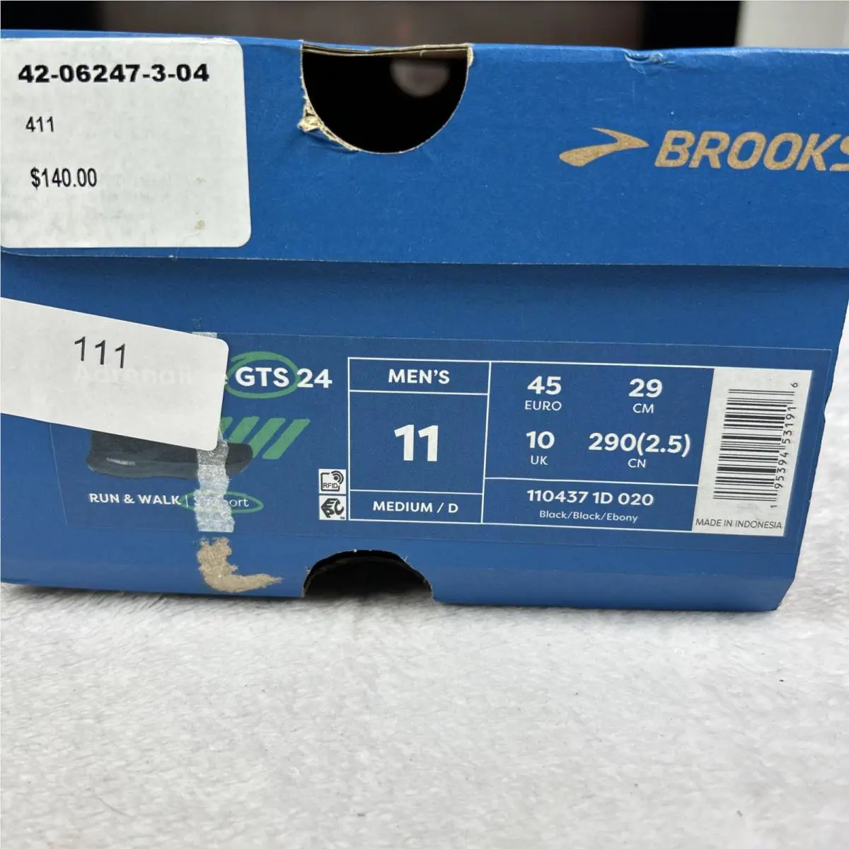Brooks shoes - Brooks Adrenaline GTS 24 - Adrenaline GTS - 110437-1D-020 - Black (UPC: 0195394531763) 12
