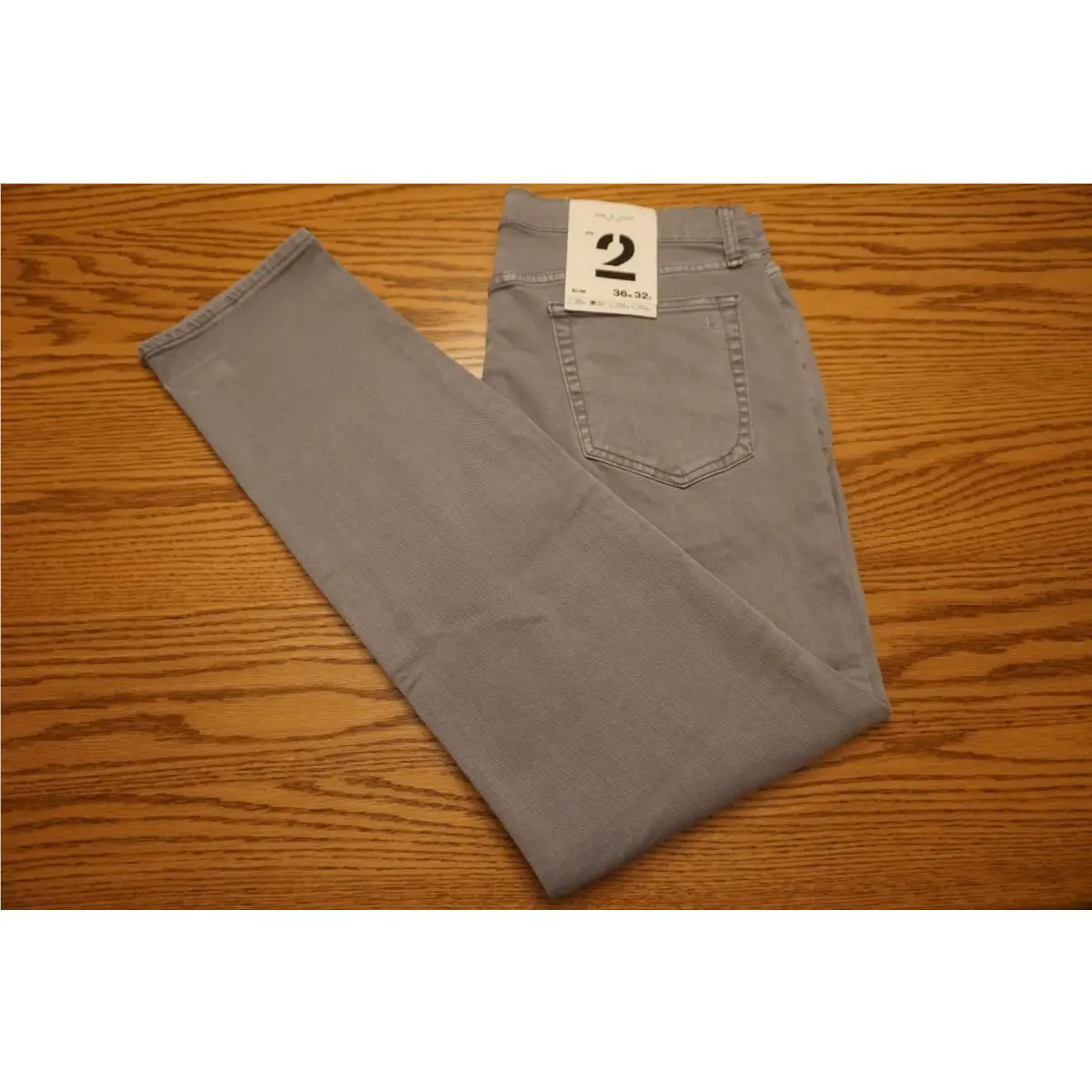 Men`s Rag Bone York Jeans Multiple Sizes Fit 2 Slim Steel Grey Stretch