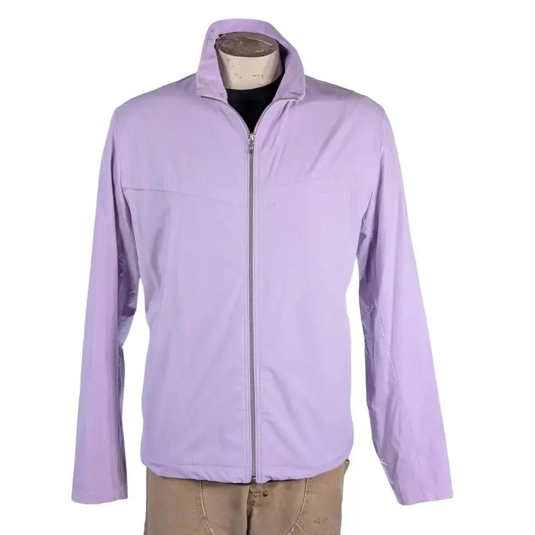 Rag Bone Men`s Lightweight Full Zip Jacket Casual Lavender Sz L