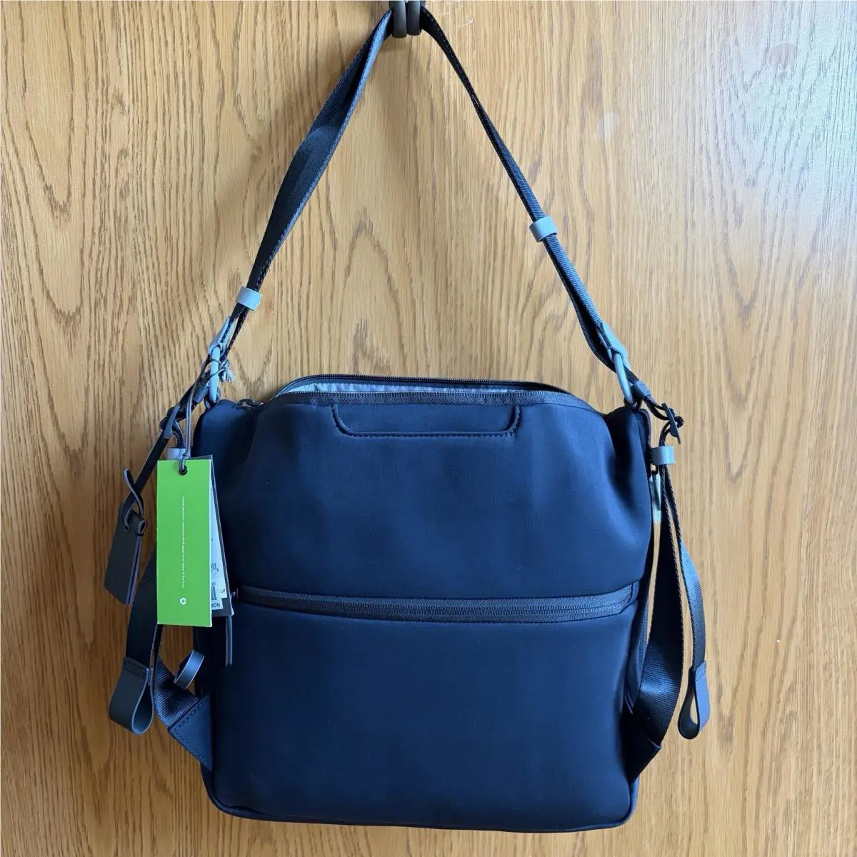 Tumi Devoe Minna Hobo Backpack Ink Blue Convertible Laptop Bag 144803-3466 - Handle/Strap: Black, Hardware: Black, Exterior: Black