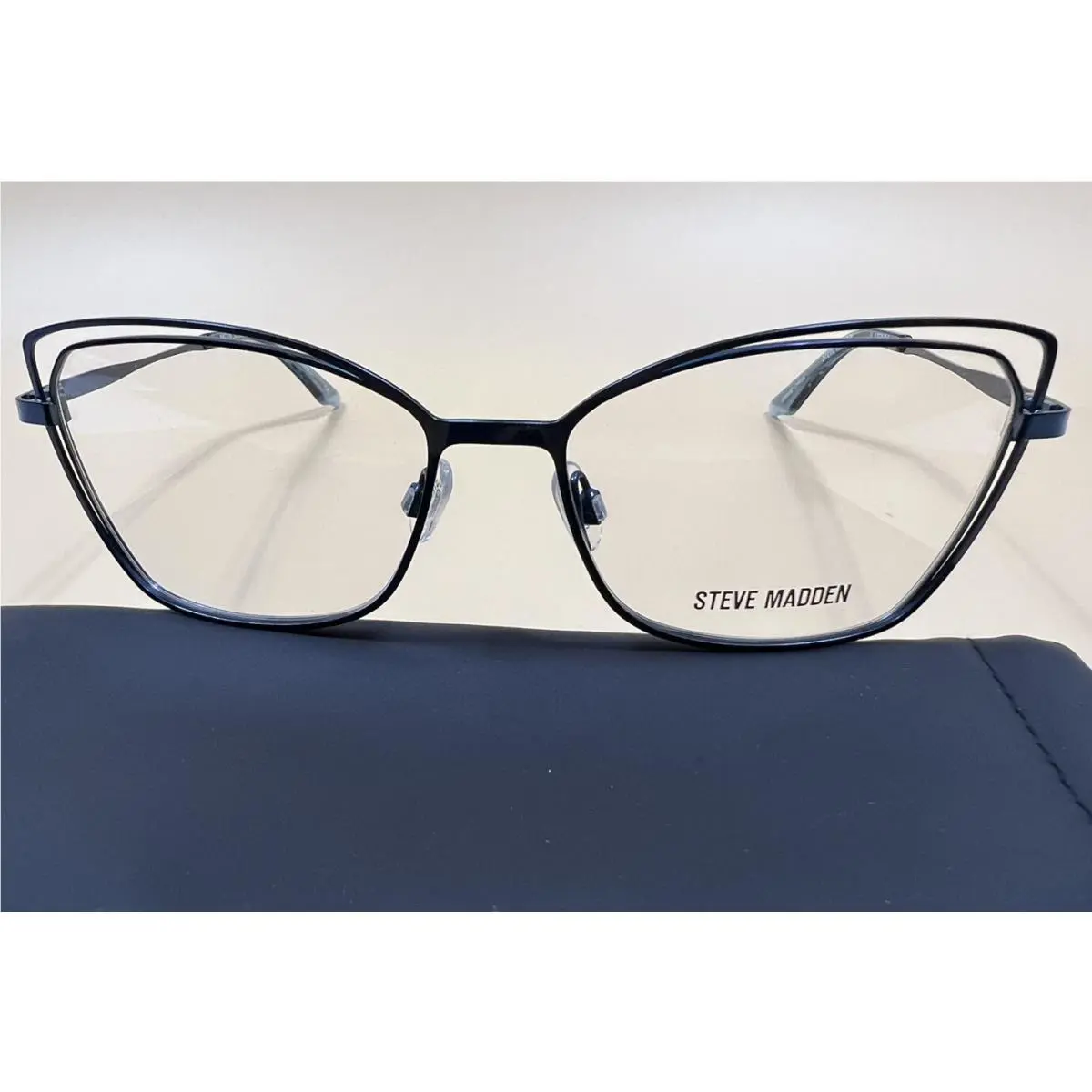 Steve Madden Bradshaw Eyeglasses Women`s Frame Blue Aqua 54-16-135 Case
