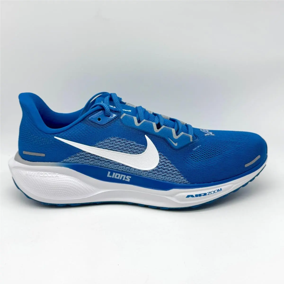 Nike Mens Detroit Lions Pegasus 41 Shoes Blue Sz 10 FZ5087-400 Nfl Football - Blue