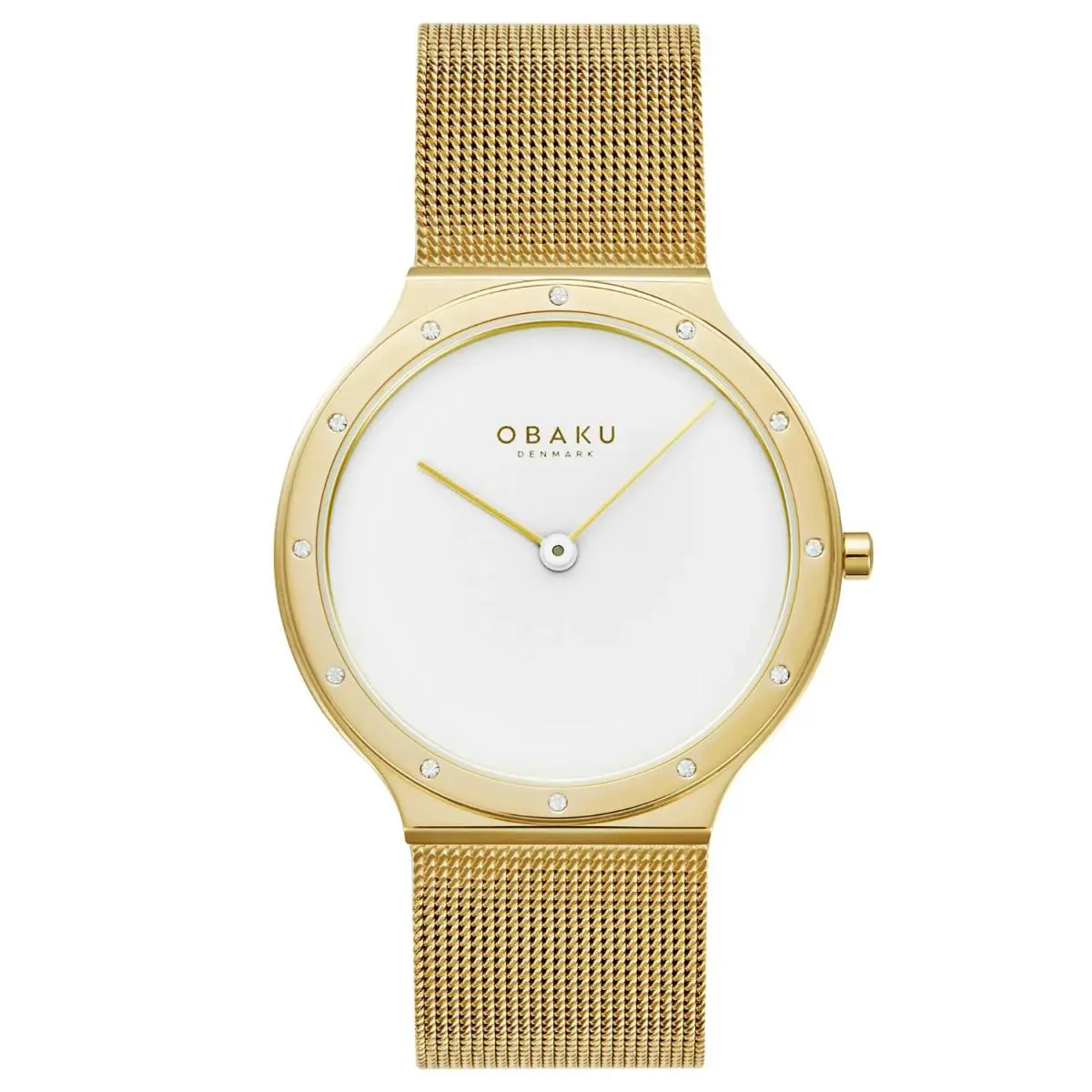 Obaku Women`s Note Lille White Dial Watch - V285LEGWMG