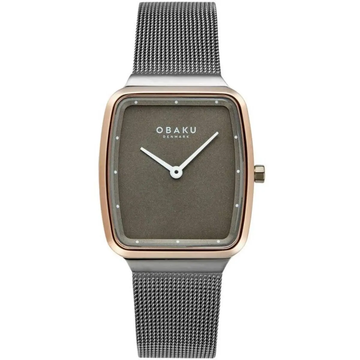 Women`s Analog Watch Tern Lille Grey Dial Steel Mesh Bracelet V267LXPUMU by Obaku