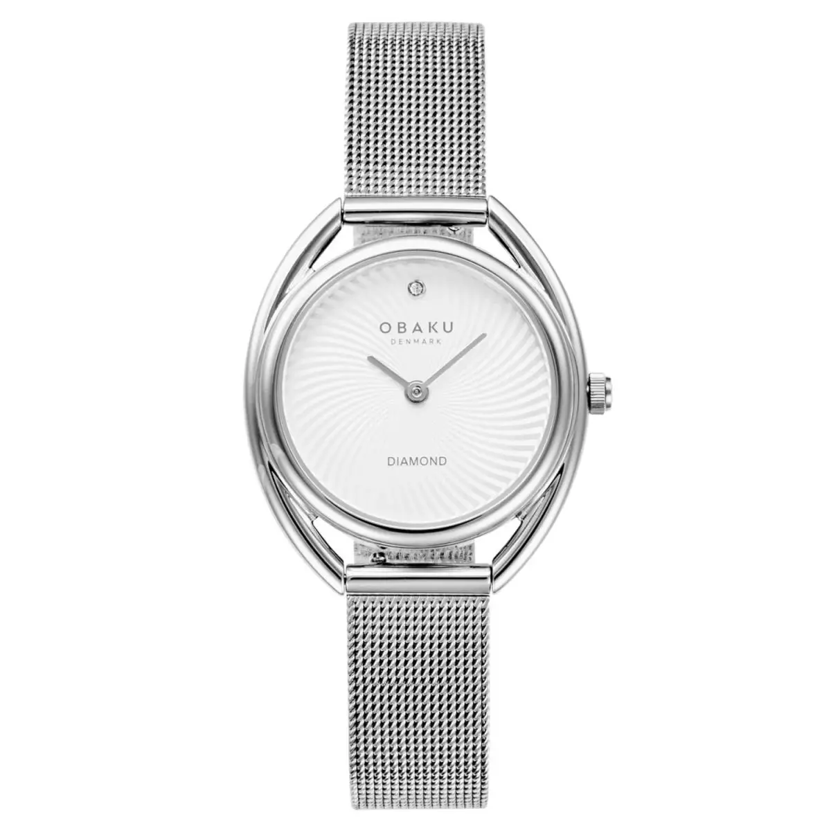 Women`s Juvel White Dial Watch - V286LXCIMC by Obaku