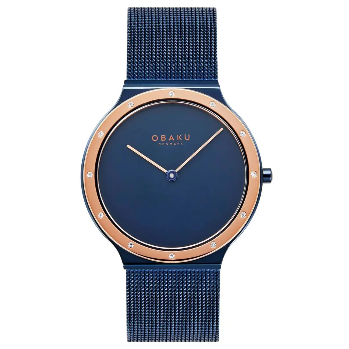 Women`s Note Lille Blue Dial Watch - V285LESLML by Obaku