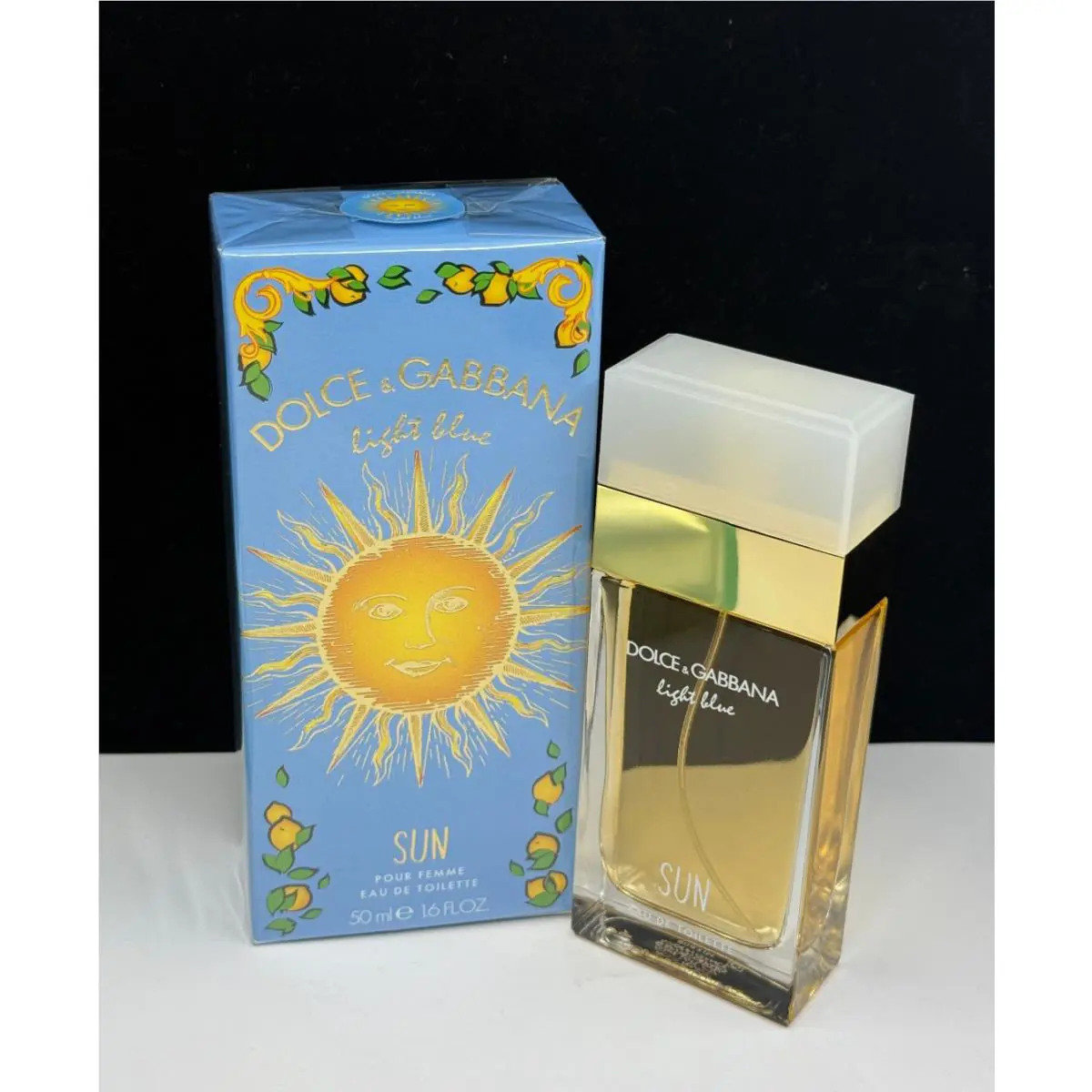 Dolce Gabbana Light Blue Sun Pour Femme Eau De Toilette Spray 1.6 oz