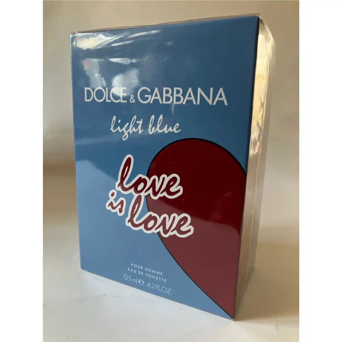 Dolce Gabbana D G Light Blue Love IS Love 4.2oz Edt Spray For Men Rare