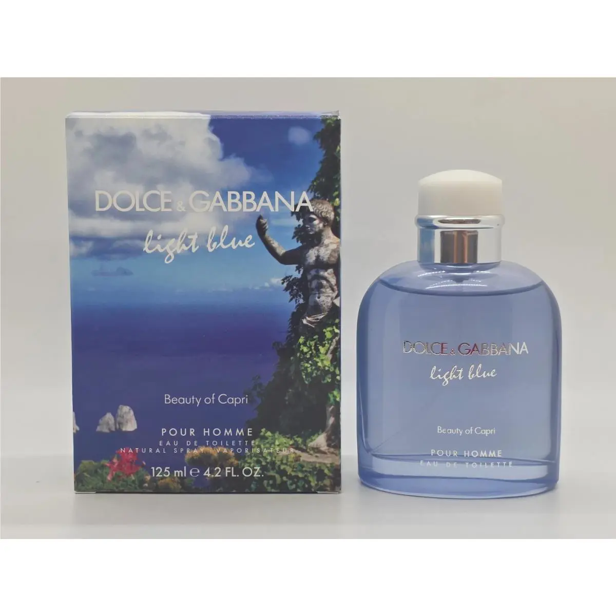 Dolce Gabbana Light Blue Beauty of Capri 4.2 oz Spray Edt 125 ml Men
