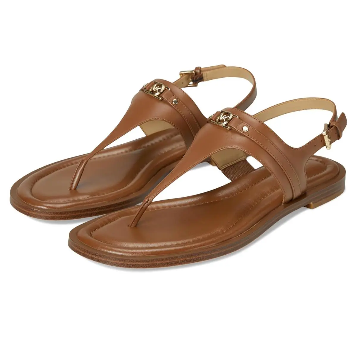 Woman`s Sandals Michael  Mandy Thong Sandal Luggage by Michael Kors