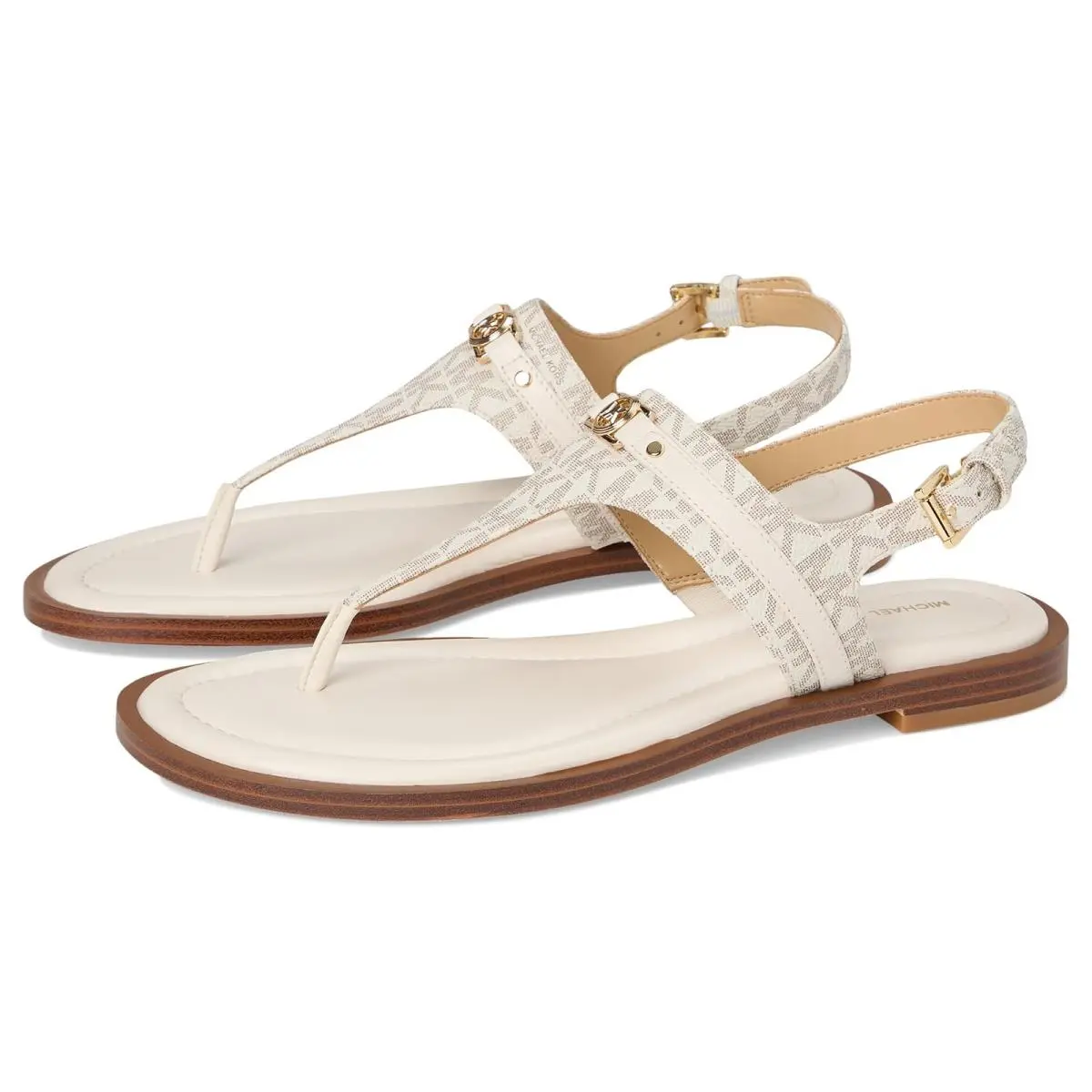 Woman`s Sandals Michael  Mandy Thong Sandal Vanilla/Cream by Michael Kors