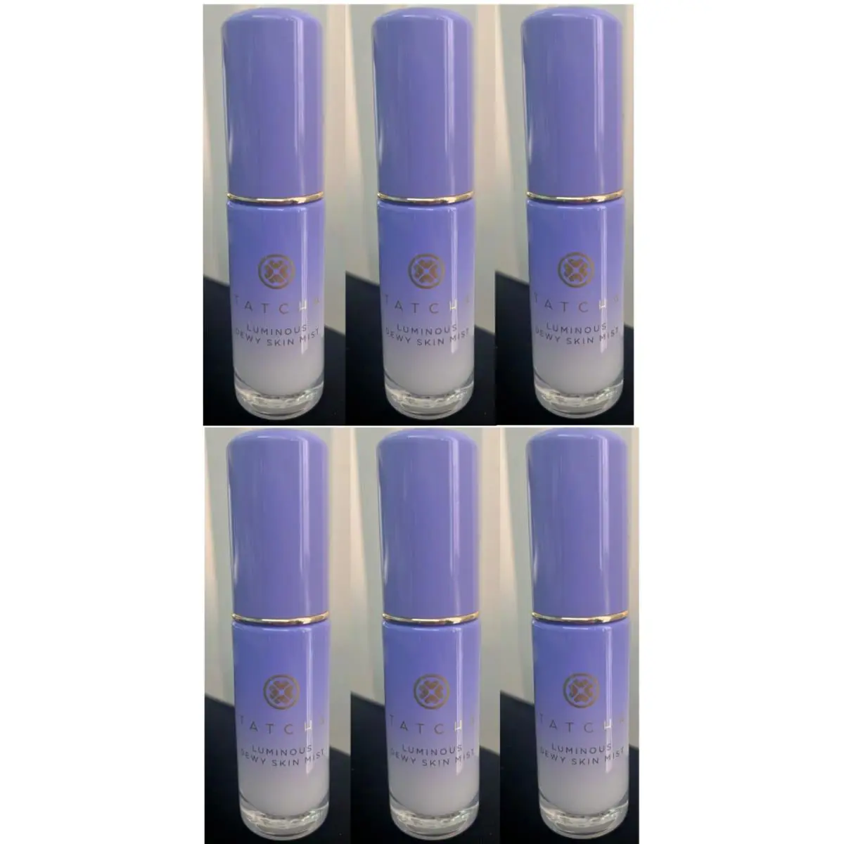 6x Tatcha Luminous Dewy Skin Mist For Normal To Dry Skin Travel Size 0.4 oz Each