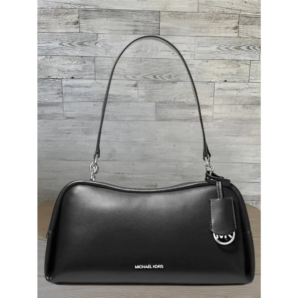 Michael Kors Cecily Medium Shoulder Handbag Black Purse Crossbody Messenger Tote