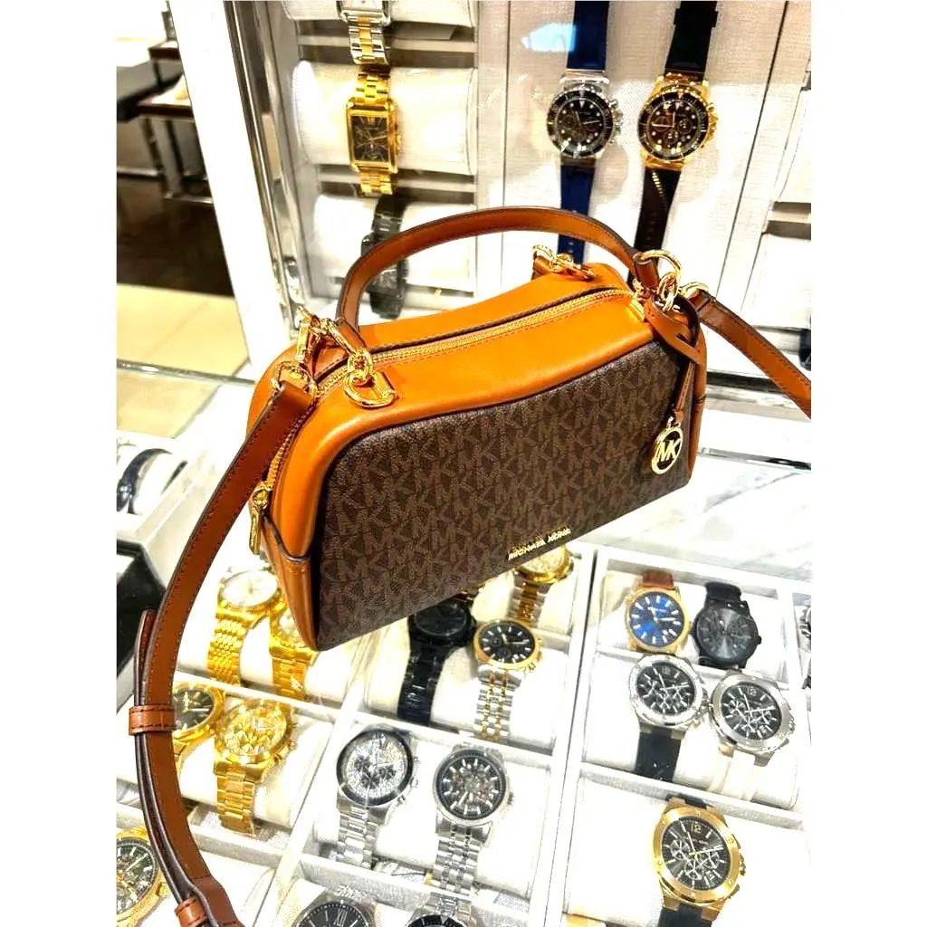 Cecily Small Shoulder Crossbody Women Bag Brown Messenger Handbag by Michael Kors