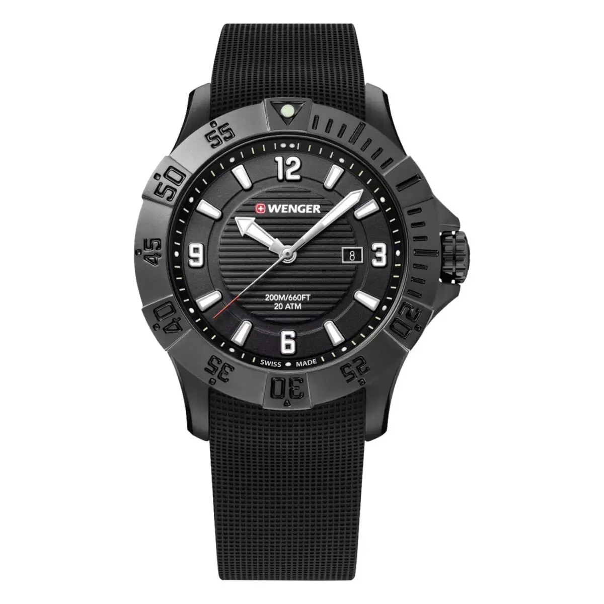 Swiss Army Men`s 01.0641.134 Seaforce Black Dial Watch 43 mm by Wenger