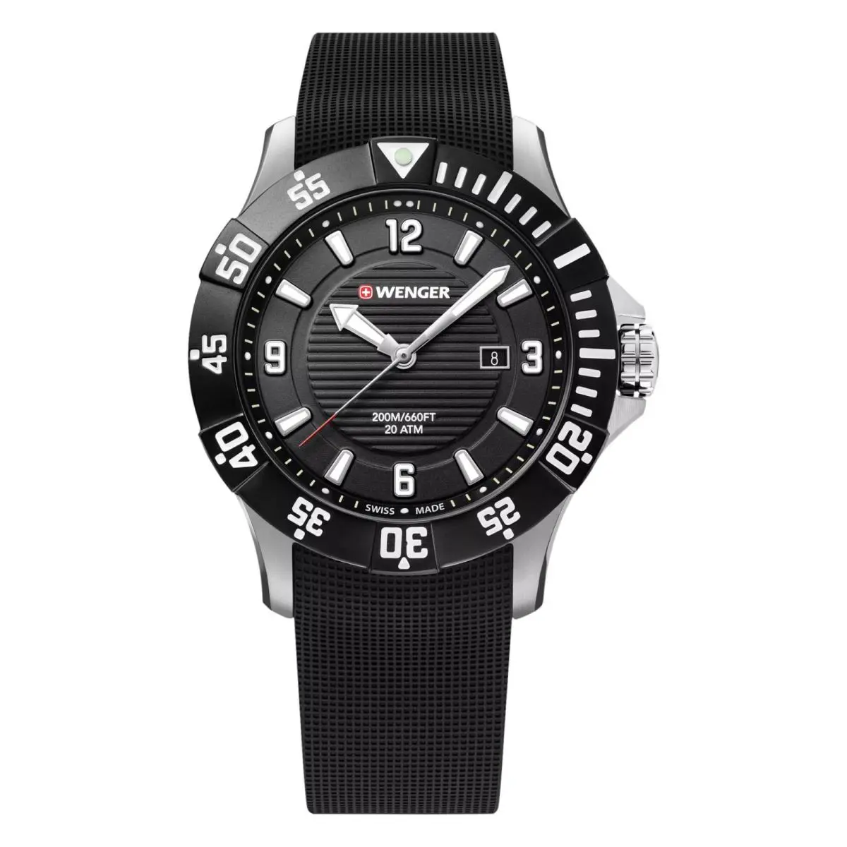 Swiss Army Men`s 01.0641.132 Seaforce Black Dial Watch 43 mm by Wenger