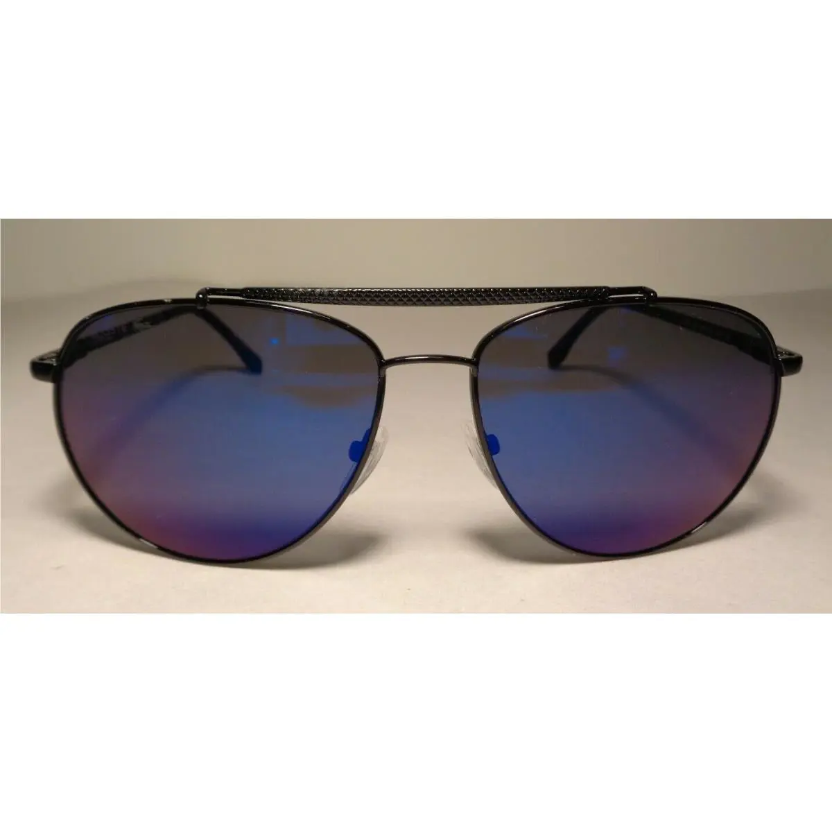 Lacoste L177S Black Men`s Aviator Sunglasses