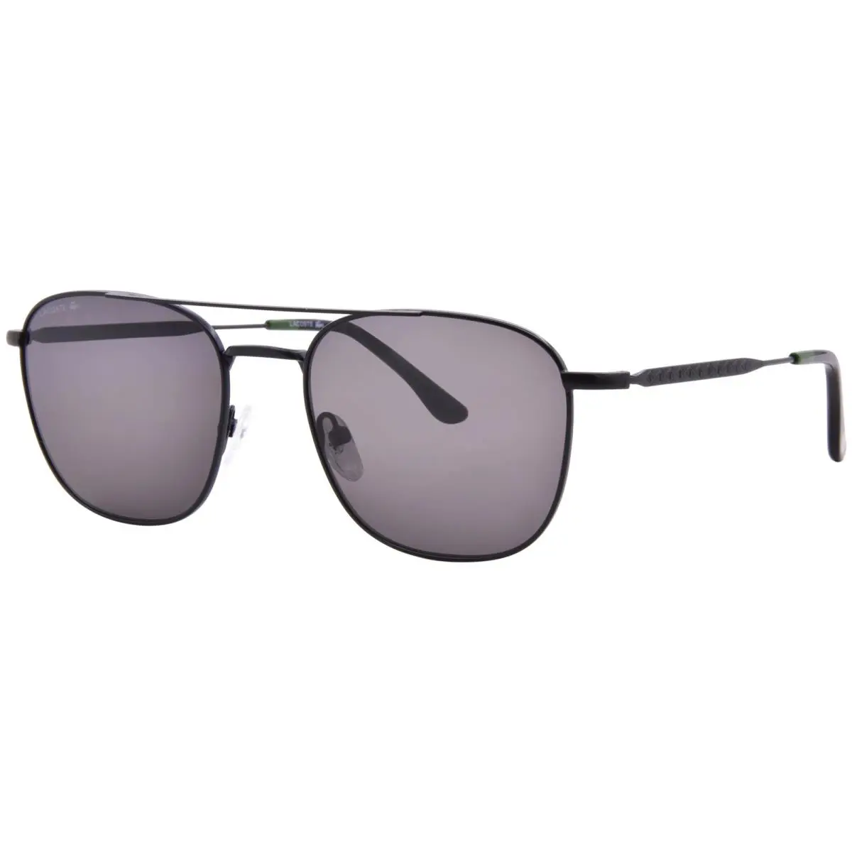 L269S 002 Sunglasses Matte Black/grey Lenses Rectangle Shape 55mm by Lacoste