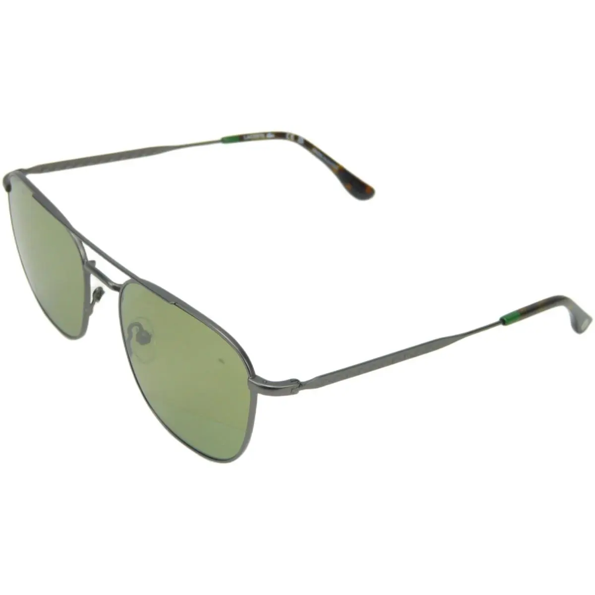 Lacoste Unisex Adult Sunglasses L269S Gunmetal with Solid Green Lens