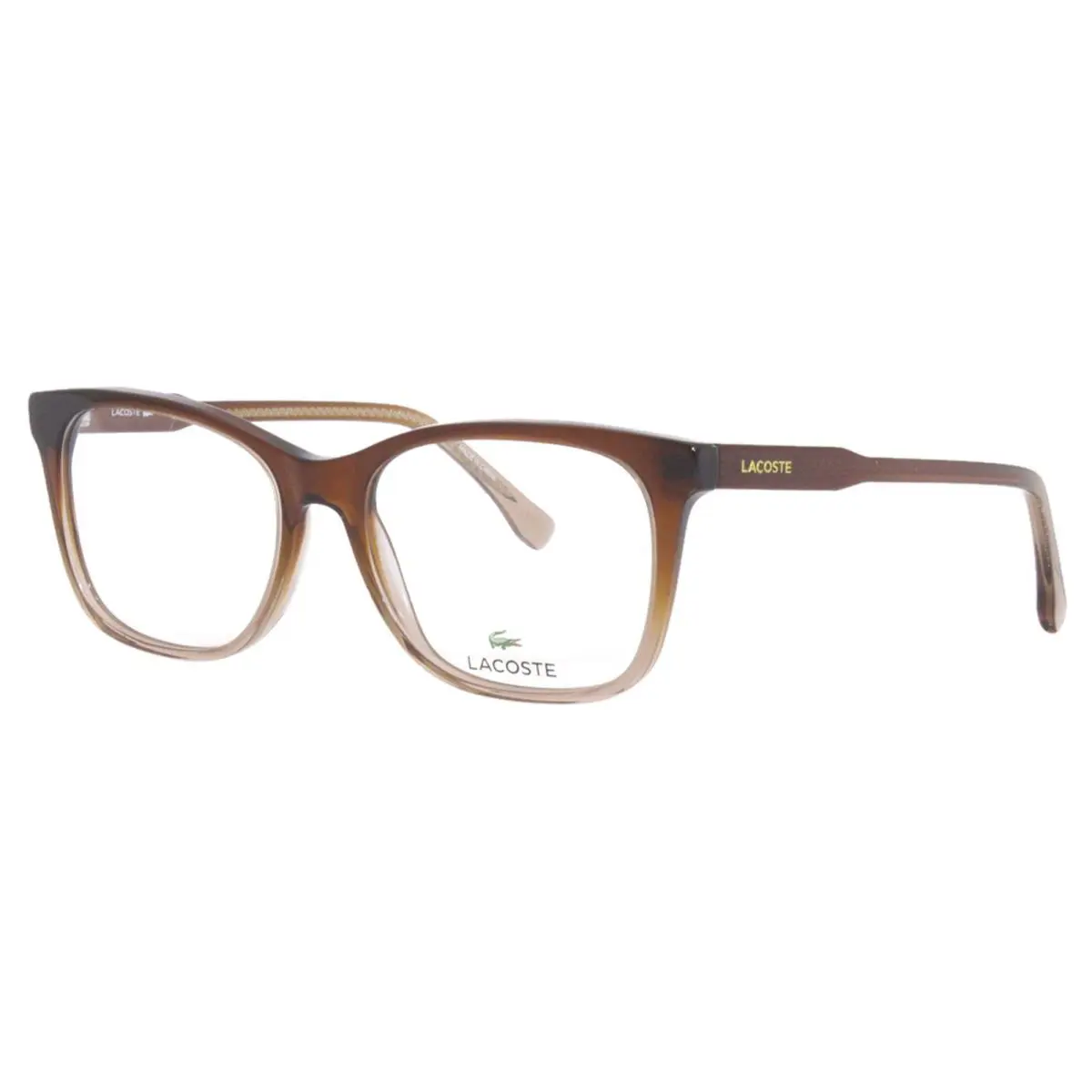 Lacoste L2867 210 Eyeglasses Frame Men`s Brown Gradient Full Rim 54mm