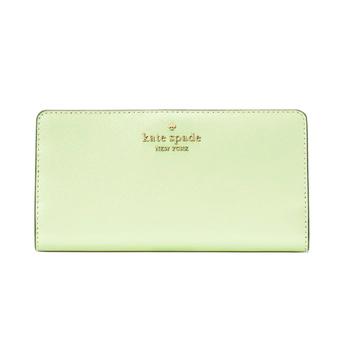 New Kate Spade Madison Large Slim Bifold Matcha Latte