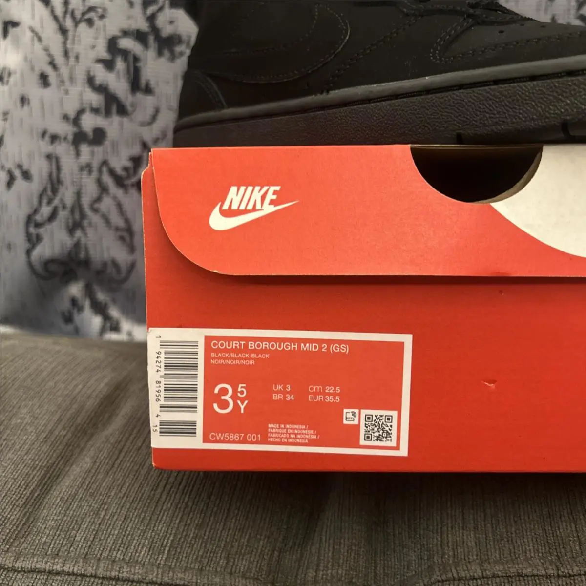 Nike shoes - Nike Court Borough - Court Borough - Black (UPC: 0194274819564) 1