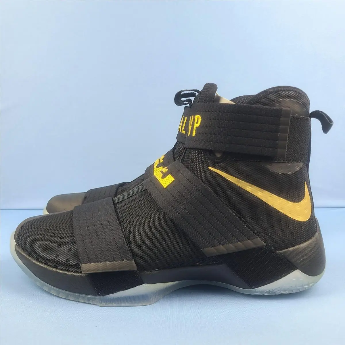 Nike Lebron Zoom Soldier 10 Mens Size 13.5 2016 Nba Finals Mvp Nikeid 885682-991 - Black