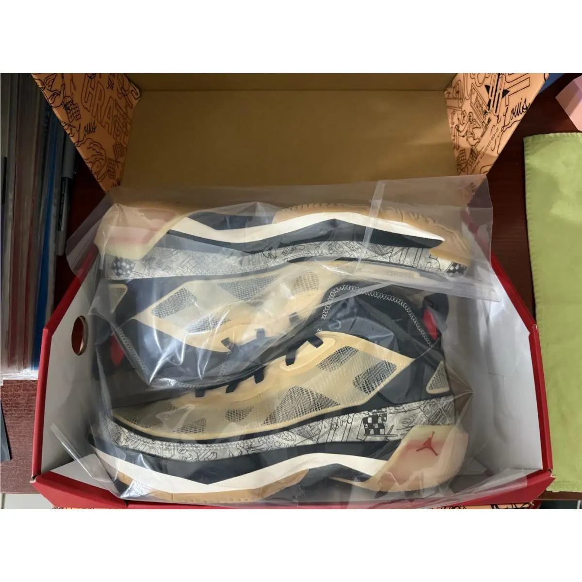 Nike shoes - Air Jordan 37 - Air - DZ0811-200 - Pale Vanilla/Black/Pale Ivory/University Red 6