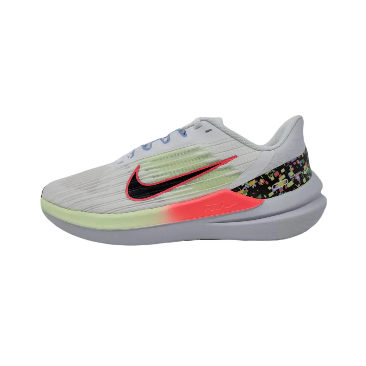 Nike Air Winflo 9 Women`s Running Sneakers White/multi-color-hot Punch 6.5 M - White/Hot Punch/Football Grey/Multi-color