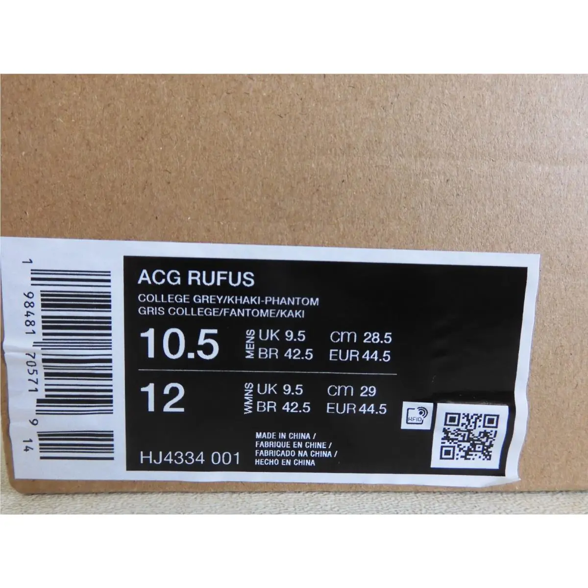 Nike shoes - Nike ACG Rufus - ACG Rufus - HJ4334-001 - Gray (UPC: 198481705719) 6