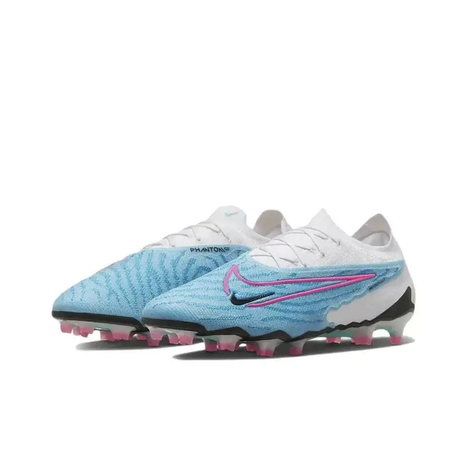 Nike Phantom GX Elite FG Men`s Size 5.5 Baltic Blue/pink Blast-white DC9968-446 - Blue