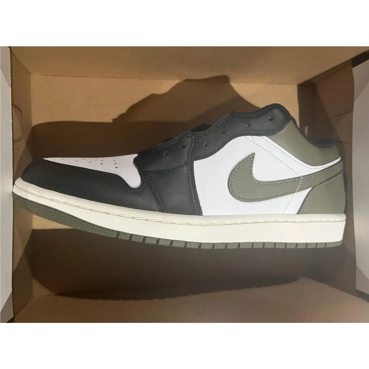 Nike shoes - 553558 - 553558 - BLACK/WHITE-MEDIUM OLIVE 3