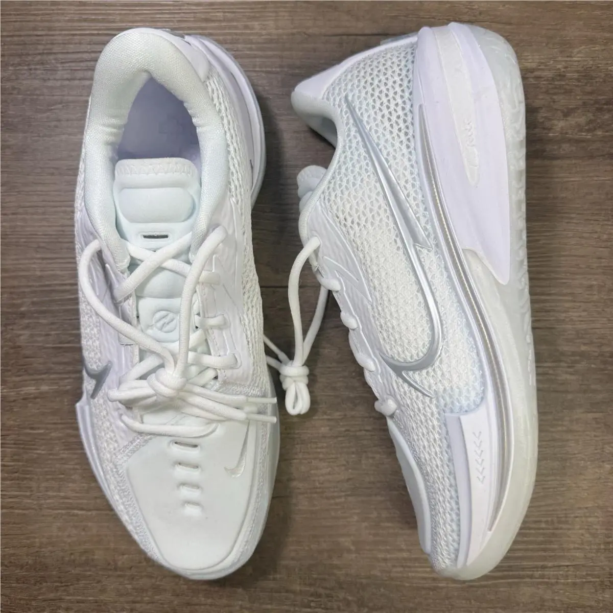 Nike Air Zoom G.t Cut ‘white/chrome’ Men’s Size 7 Basketball CZ0175-102 No Lid