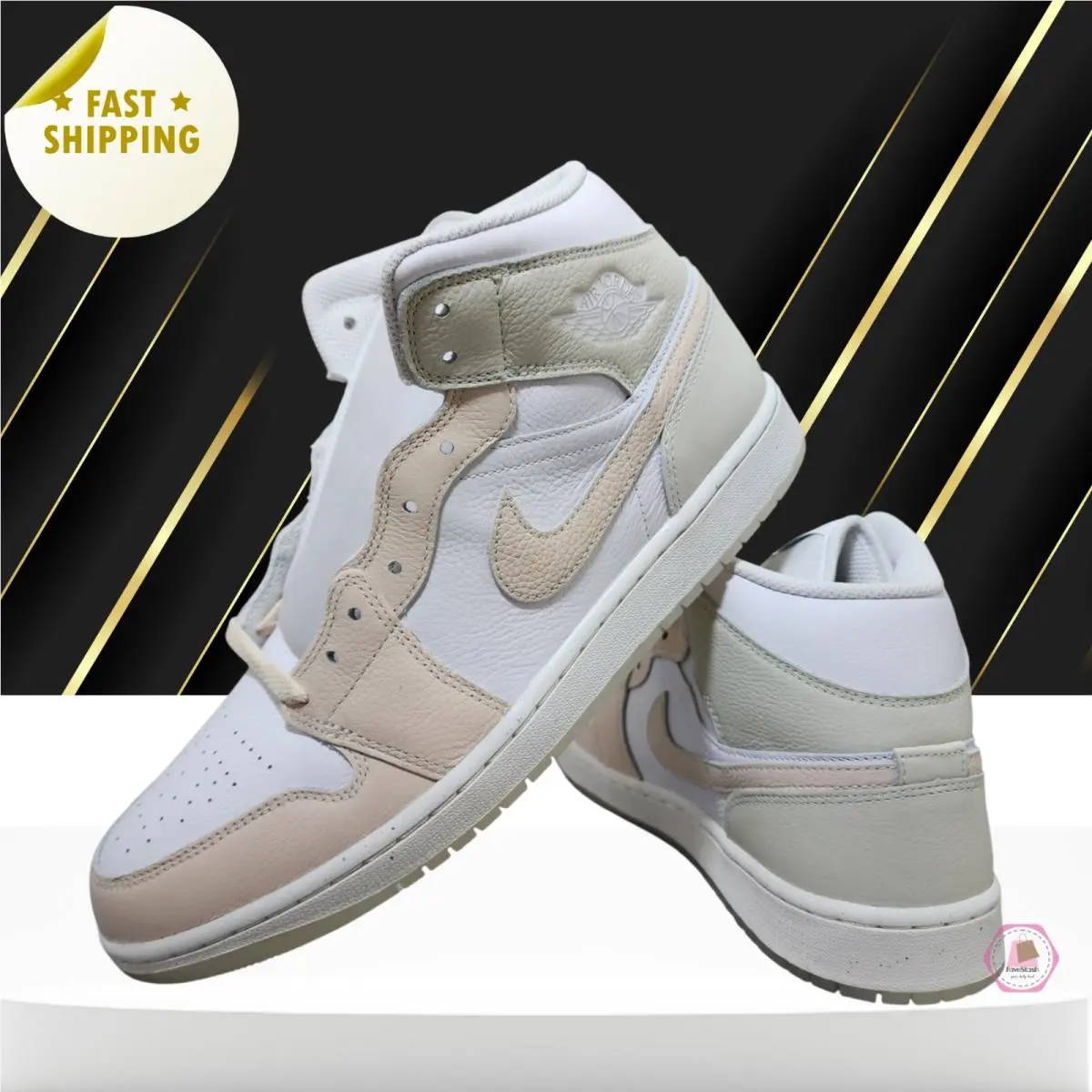 Nike shoes - Air Jordan 1 - Air - HJ6654-100 - White, Manufacturer: White/Sea Glass/Glacier Blue/Guava Ice 0