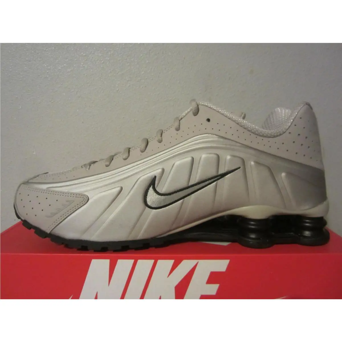 Nike shoes - Nike Shox R4 - Shox - College Grey/Black (UPC: 198480694458) 6