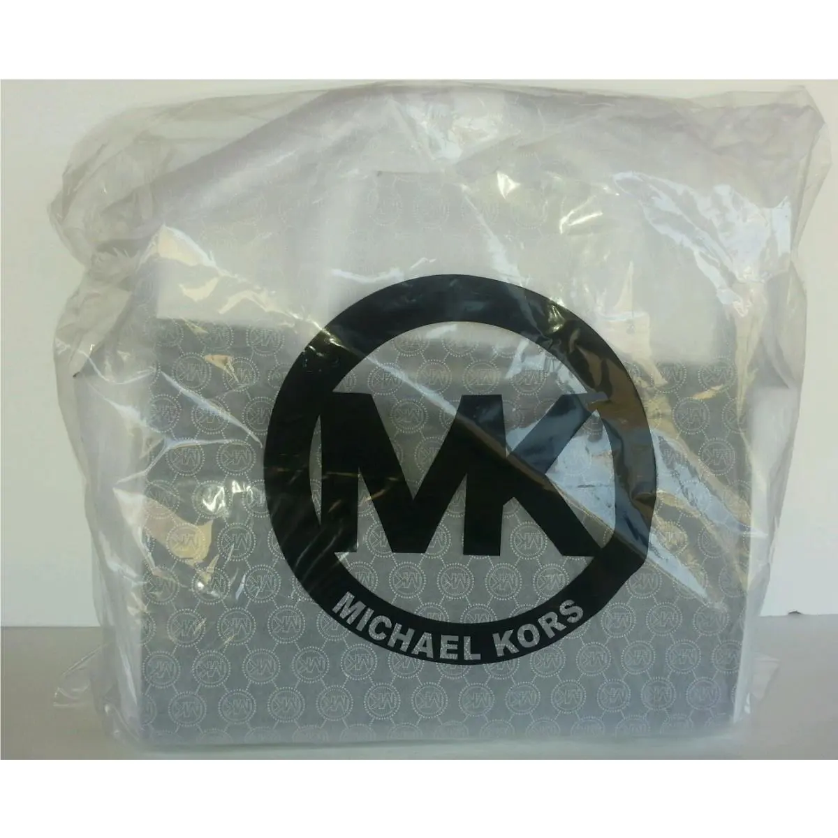 Michael Kors Selma Large Top Zip Satchel Handbag Leather Optwhite/black