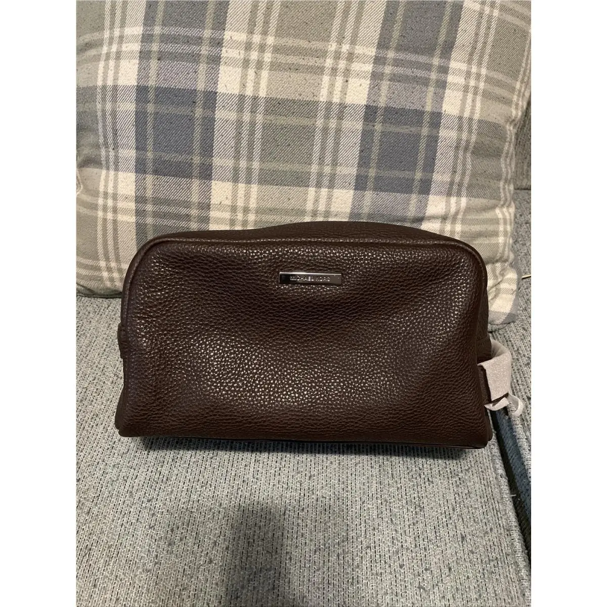 Michael Kors Brown Toiletry Leather Holder