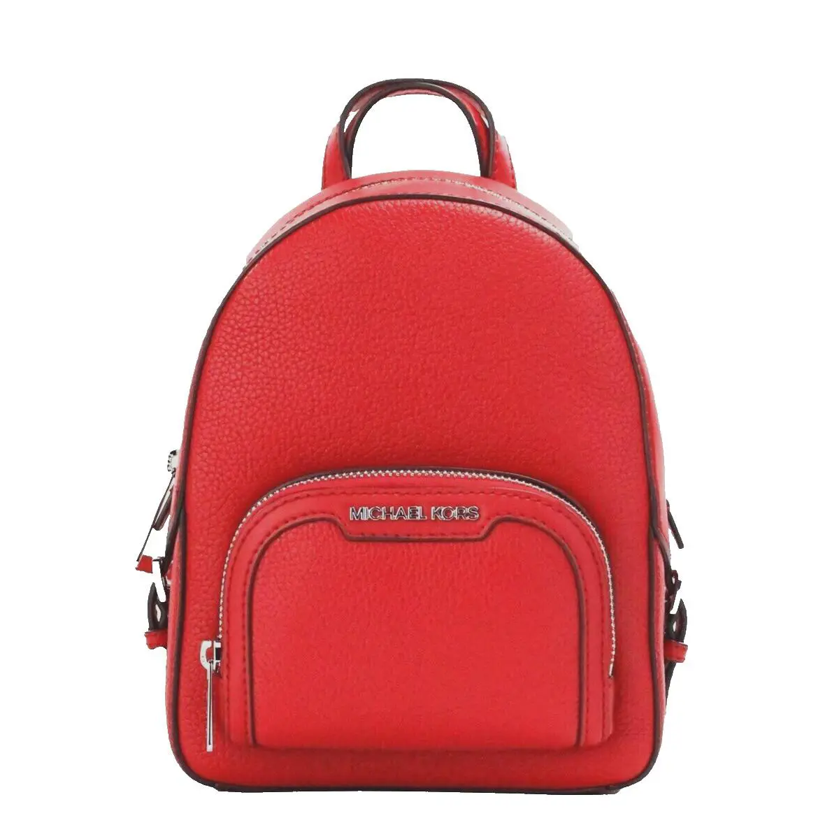 Michael Kors Jaycee Extra-small Leather Convertible Backpack Bright Red - Exterior: Bright Red