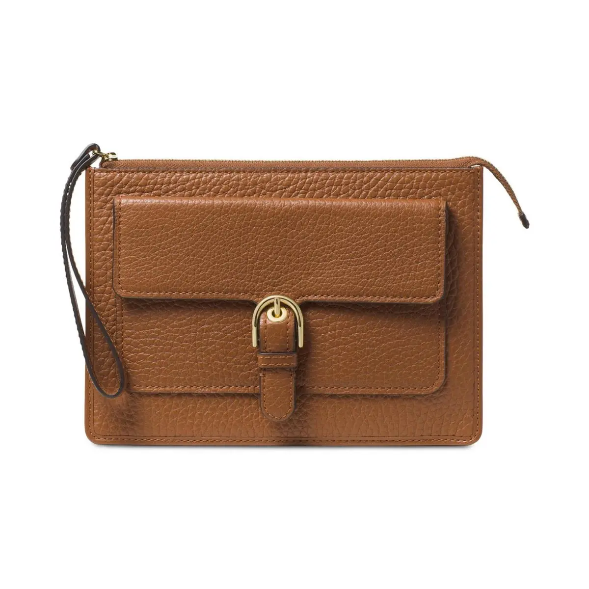 Kors Luggage Leather Cooper Medium Carryall Wristlet Clutch