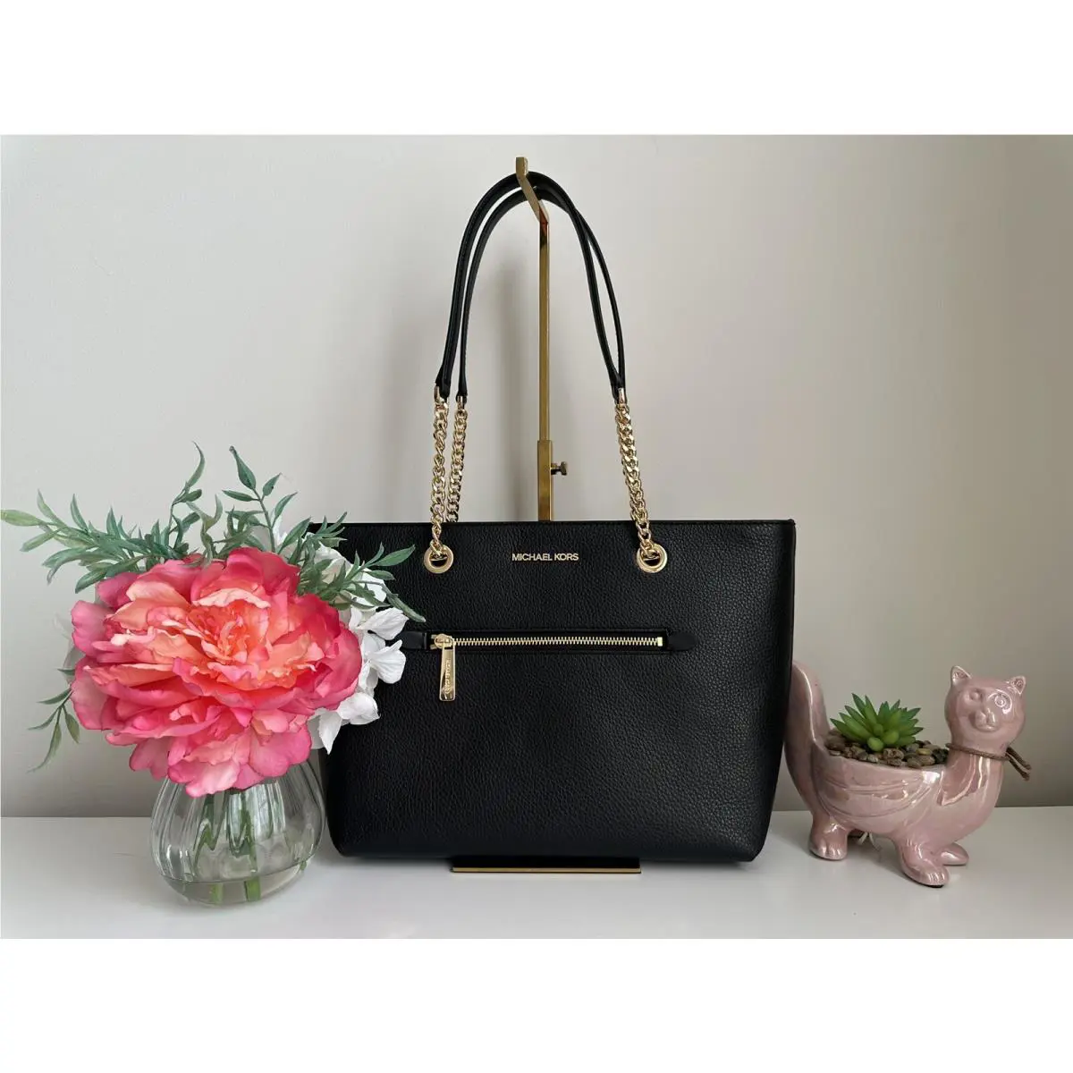Michael Kors Jet Set Women`s Tote Medium - Black
