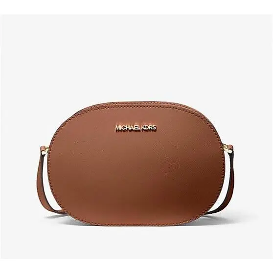 Michael Kors Jet Set Travel Medium Saffiano Leather Crossbody Bag Luggage