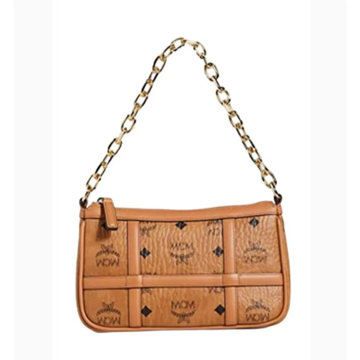 Mcm Women`s Delmy Visetos Shoulder Mini Bag Cognac Brown Tan Print One Size by MCM